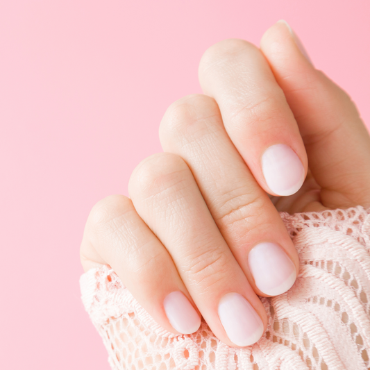 pinkwolf sheer gel polish round nail manicure