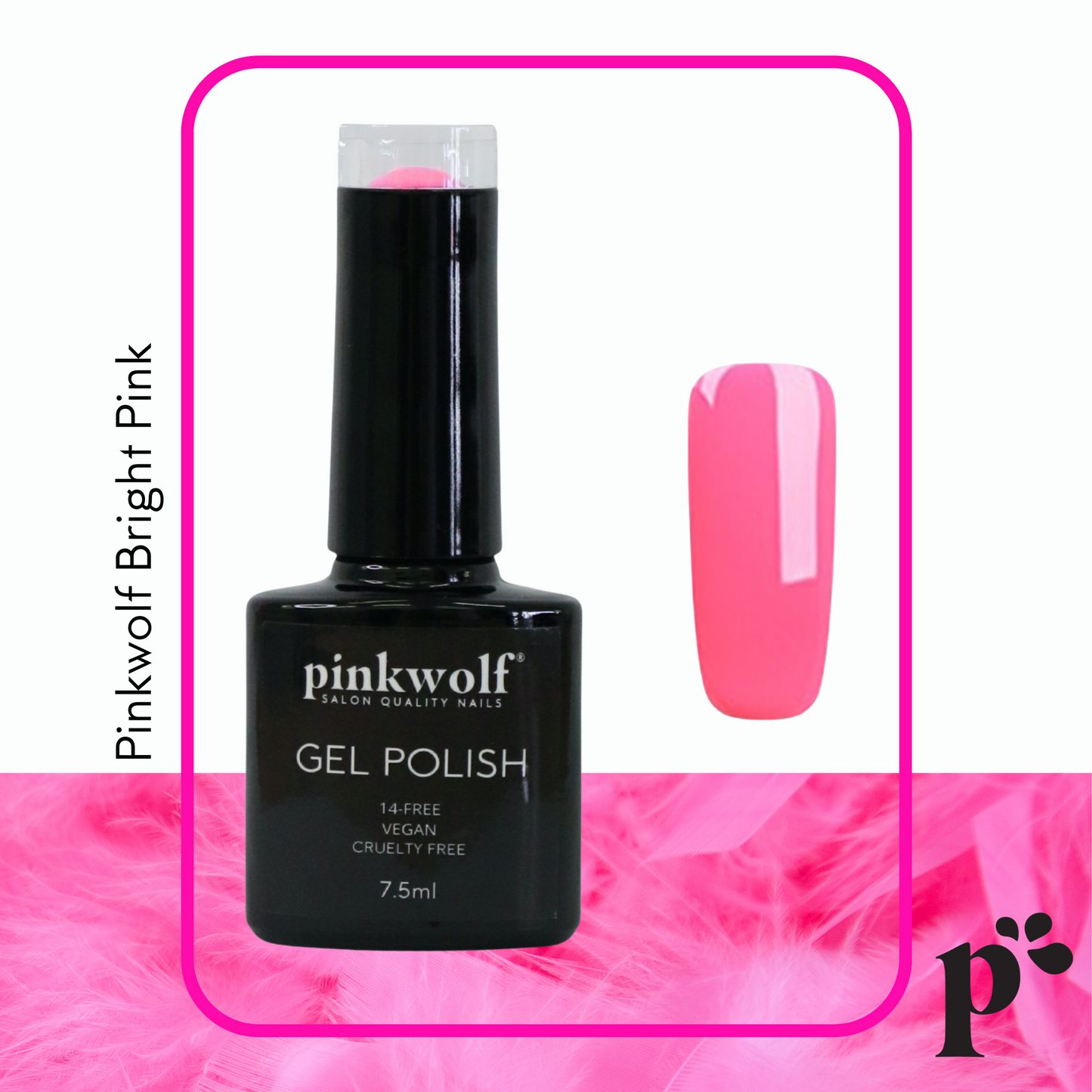 Pinkwolf gel nail polish 7.5ml bottle