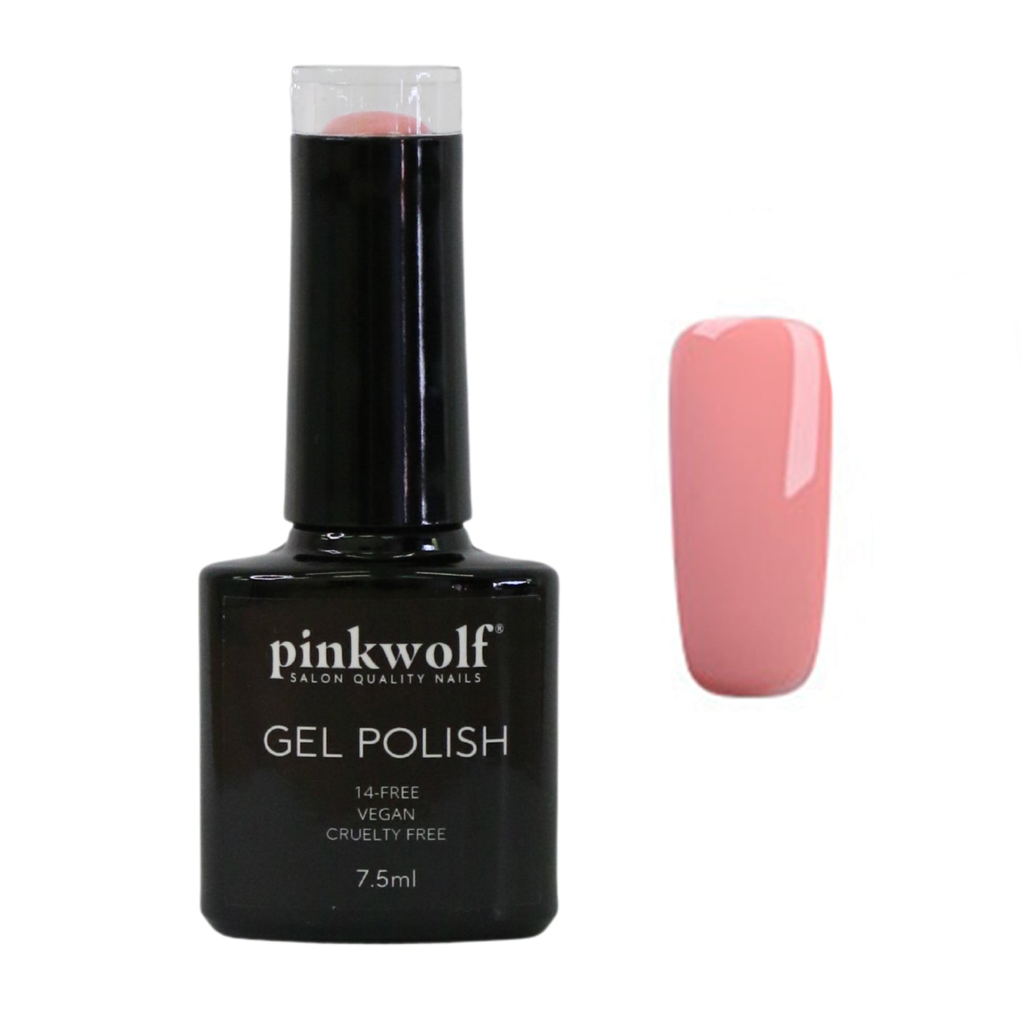 Pinkwolf peach gel nail polish 7.5ml bottle 