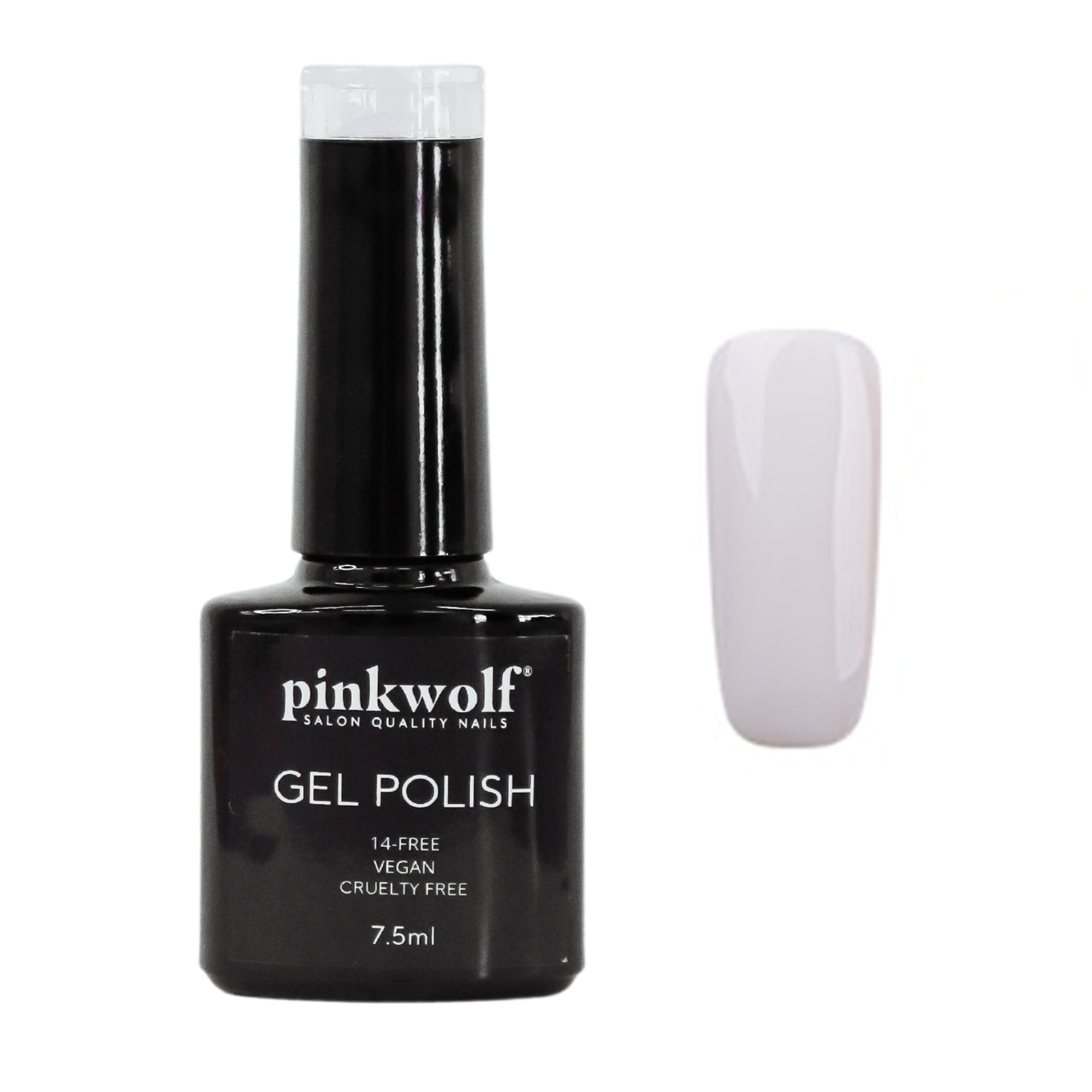 Pinkwolf white gel nail polish 7.5ml bottle 